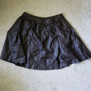 Topshop faux leather skater skirt us 6
